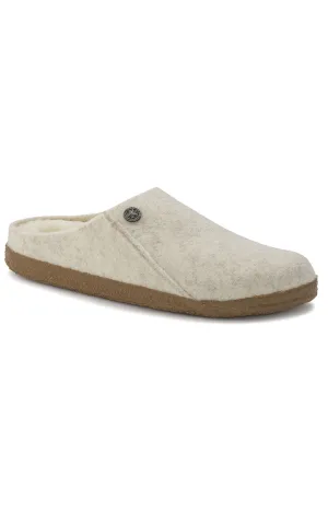 (1023194) Zermatt Shearling Wool Felt Slippers - Ecru