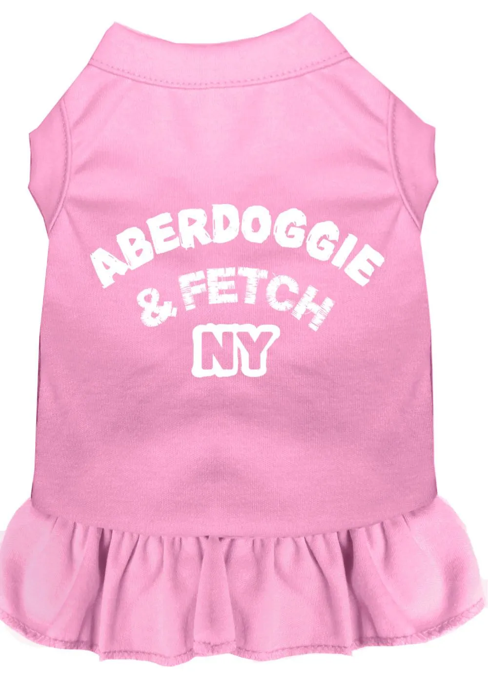 Aberdoggie Ny Screen Print Dress Light Pink Xs (8)