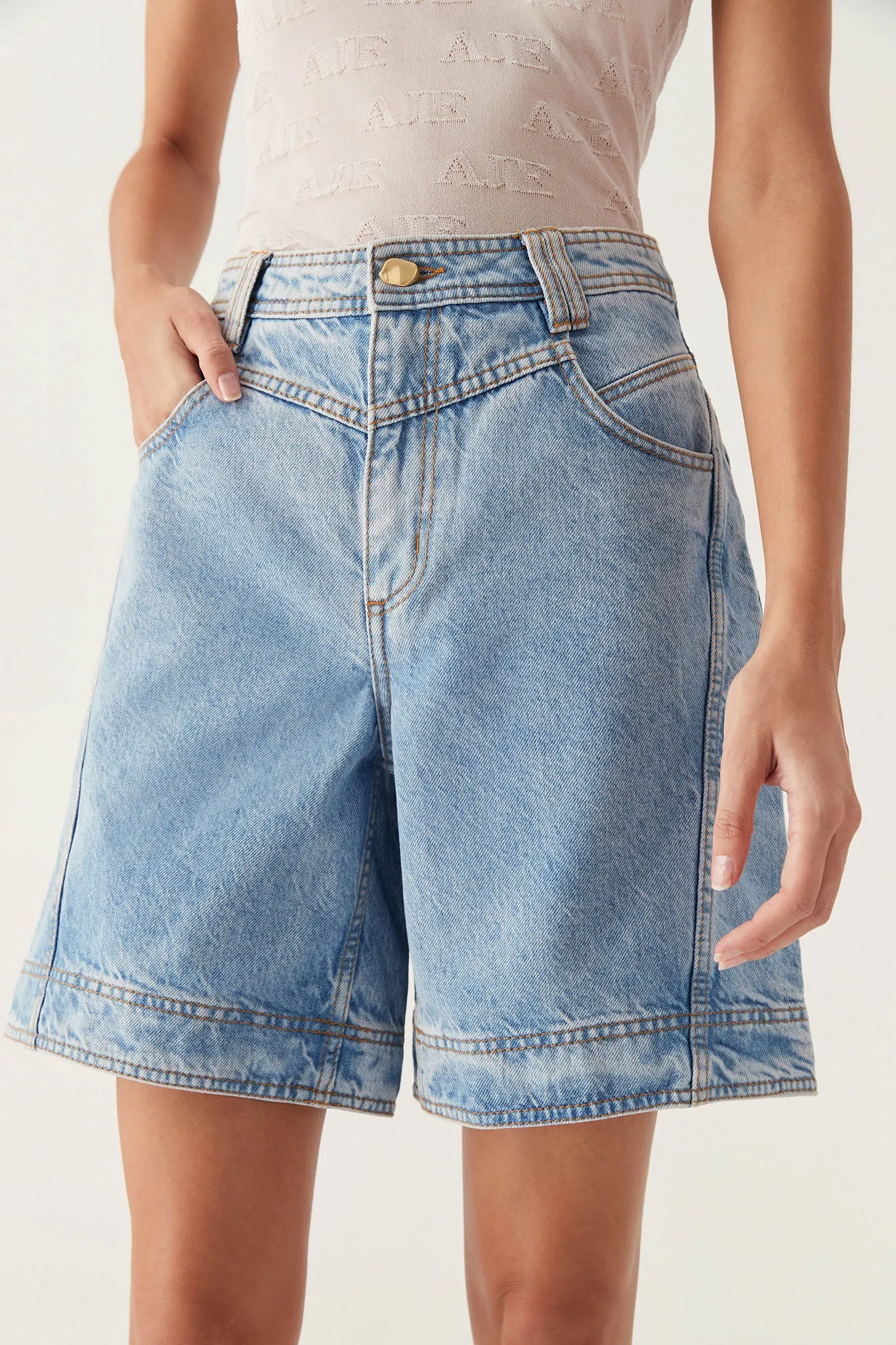 Aje x Outland Bermuda Short - Coastal Blue