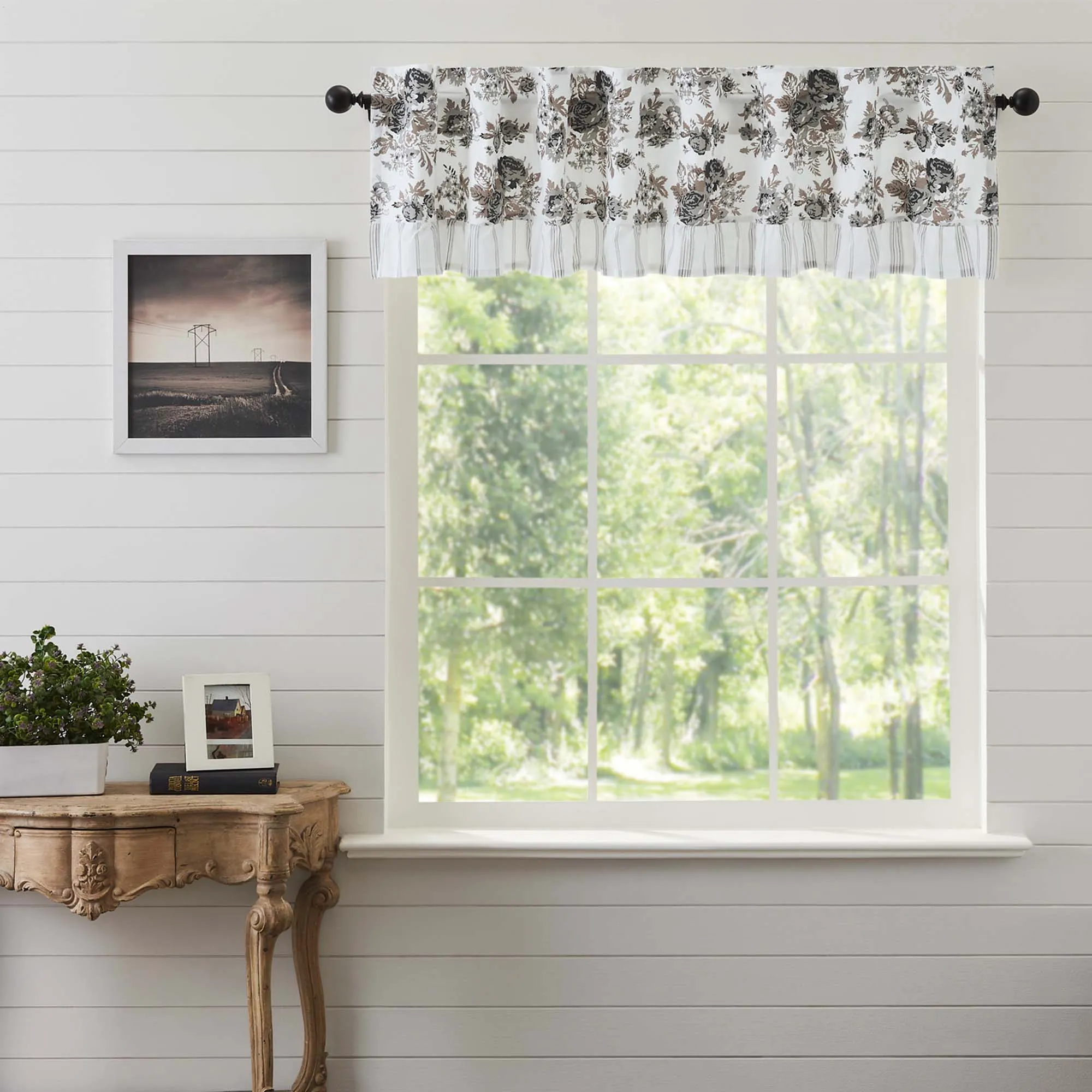 Annie Floral Ruffled Valance