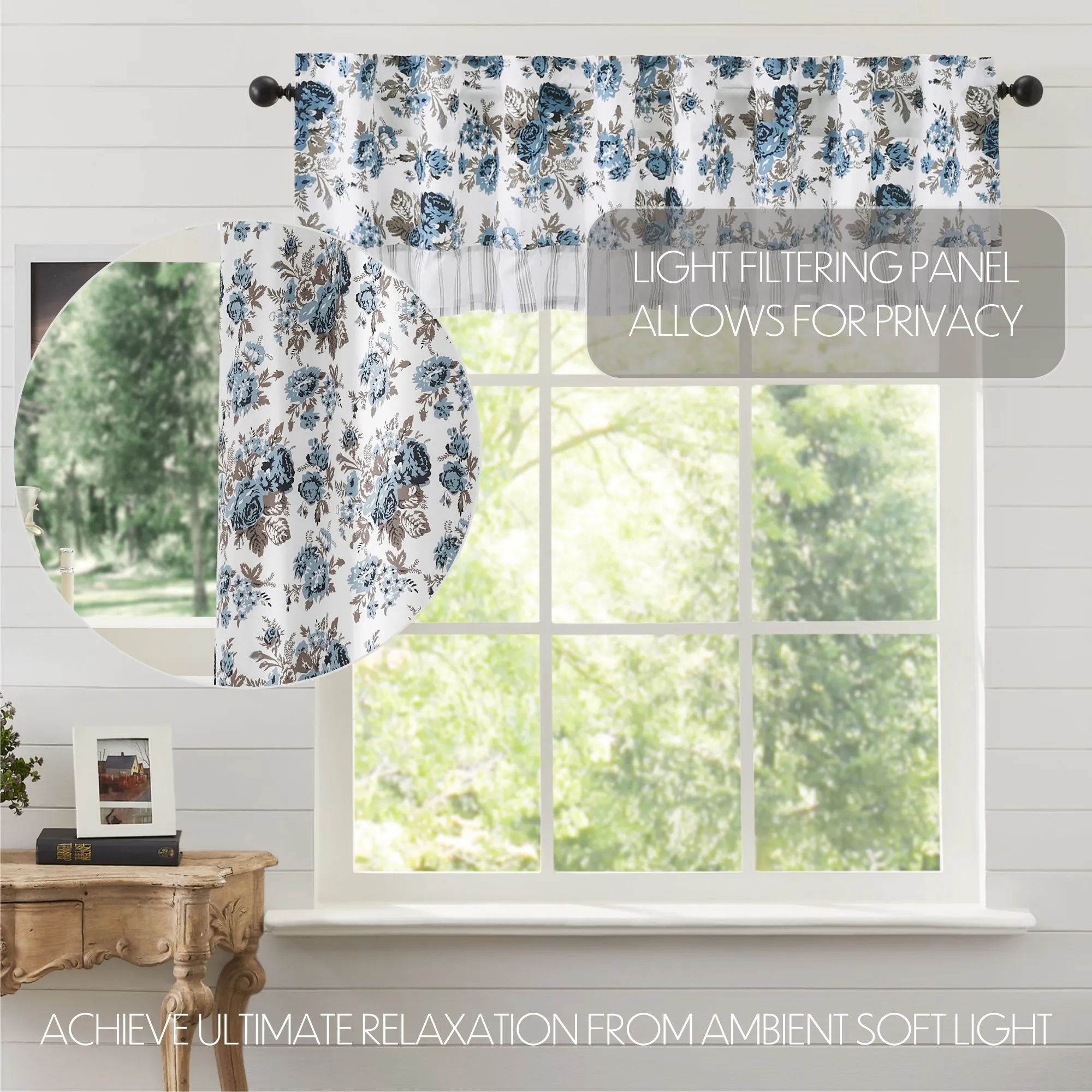 Annie Floral Ruffled Valance