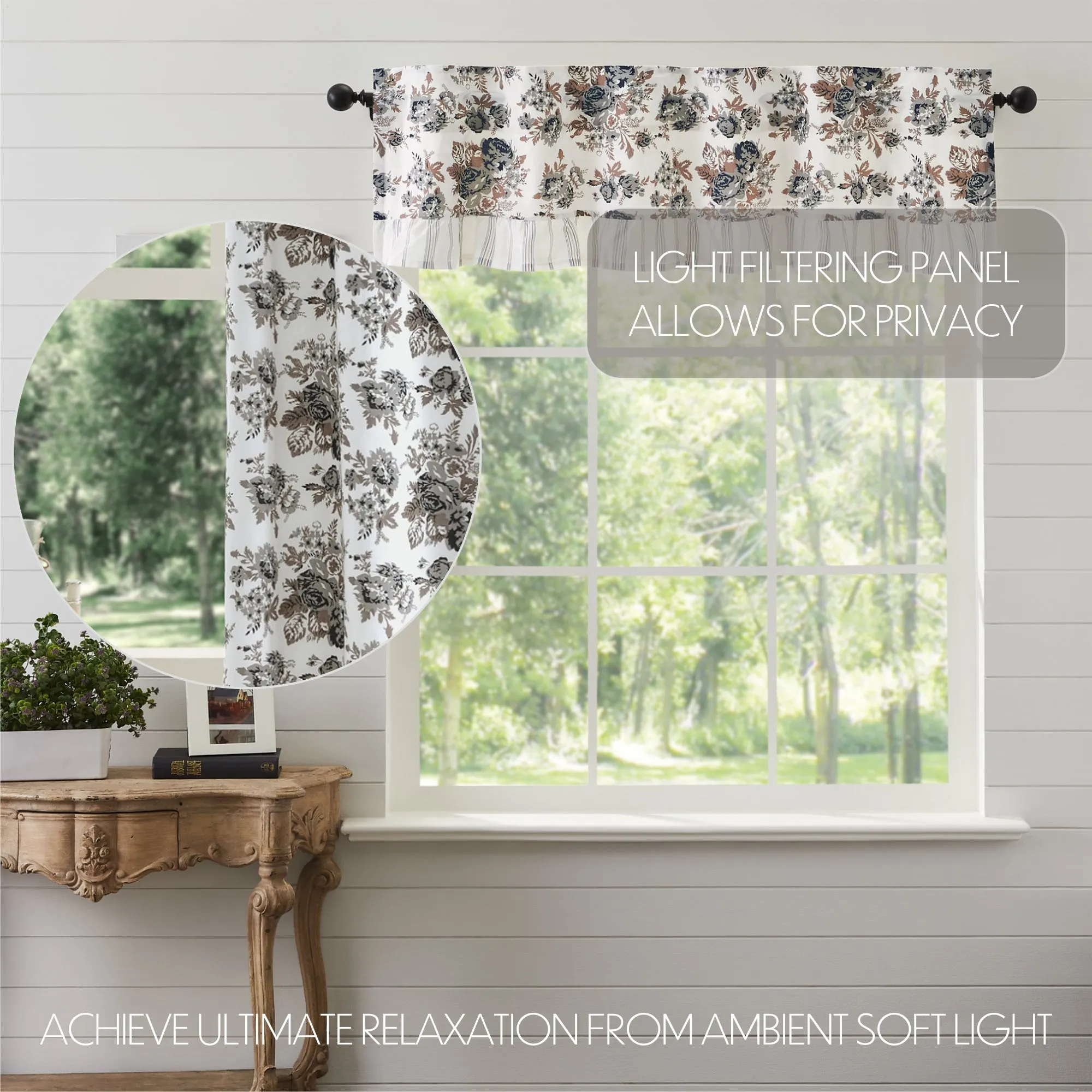 Annie Floral Ruffled Valance