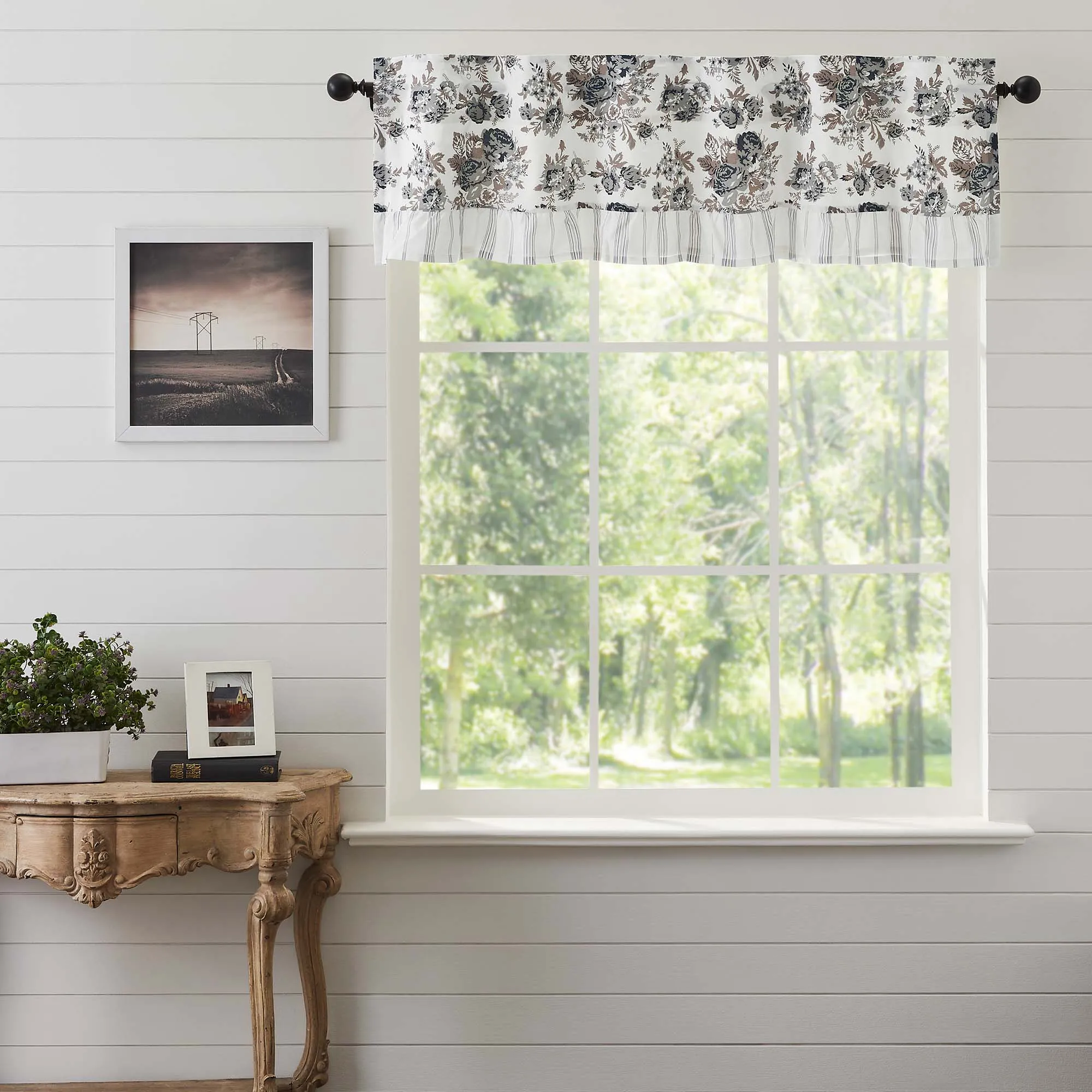 Annie Floral Ruffled Valance