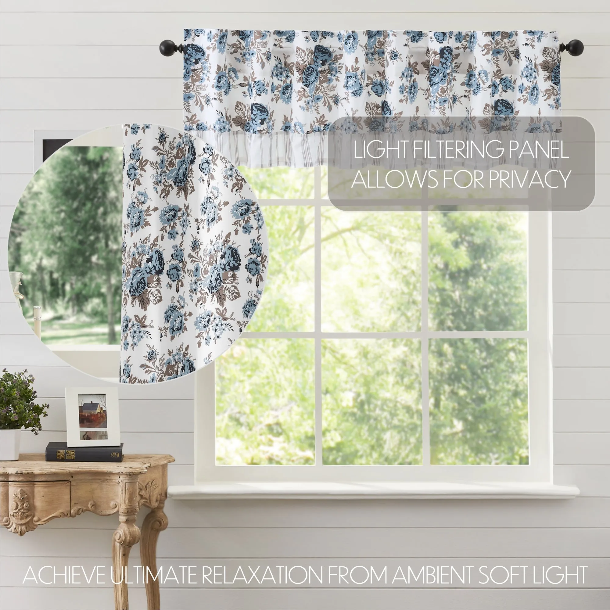 Annie Floral Ruffled Valance