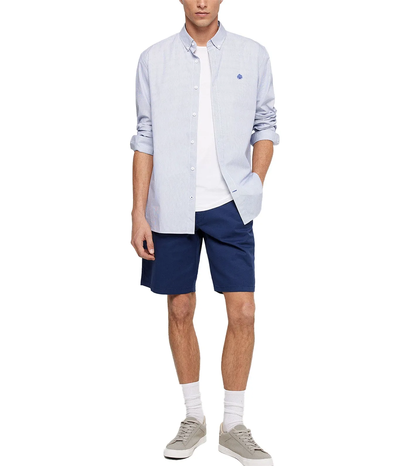 Bermuda Color Chino Shorts Dark Blue