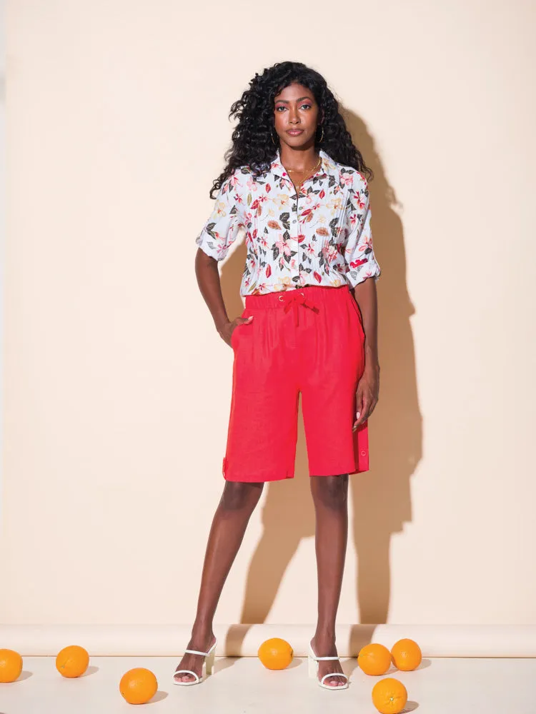 Bermuda Shorts with Front Tie