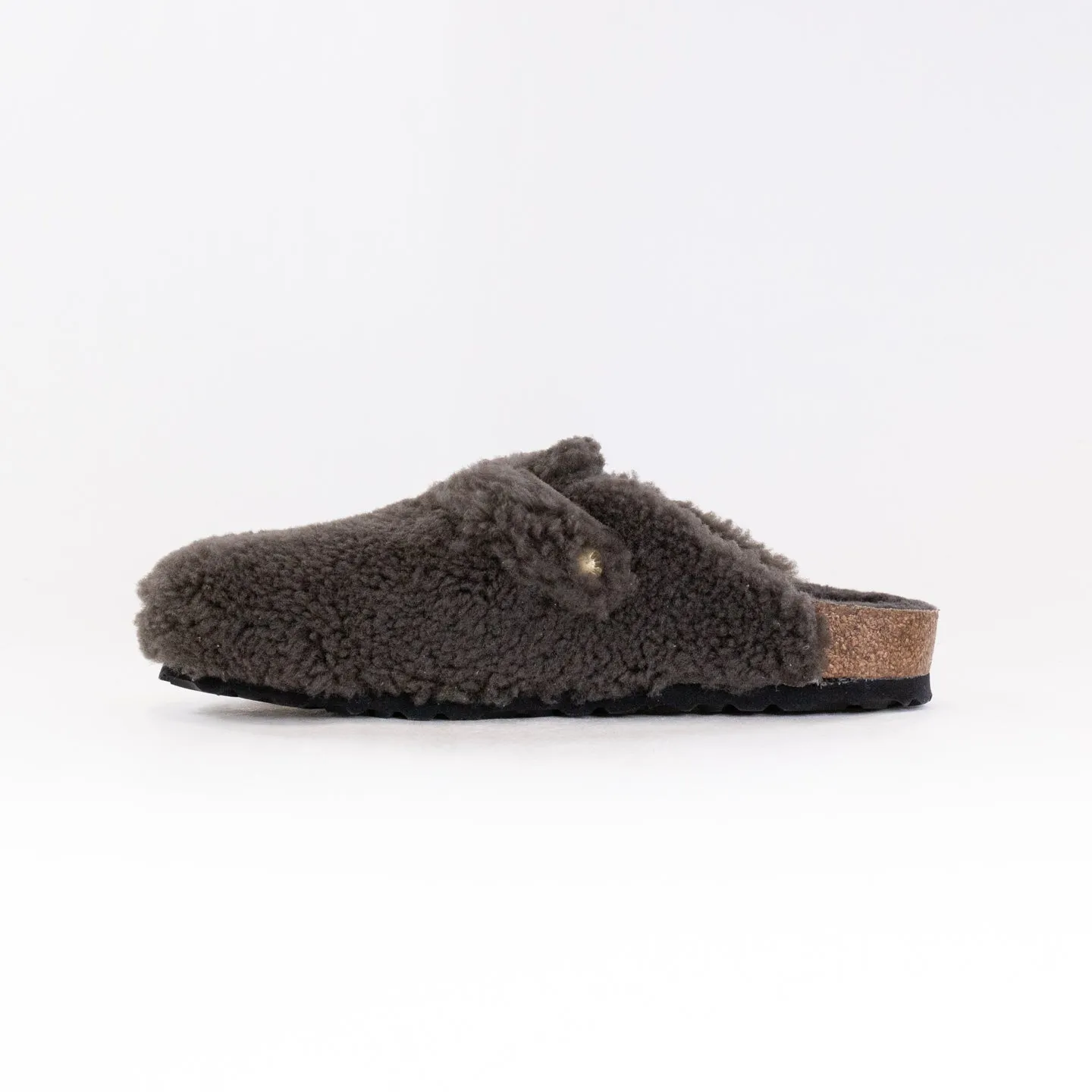 Birkenstock Boston Big Buckle Shearling (Women's) - Concrete Gray