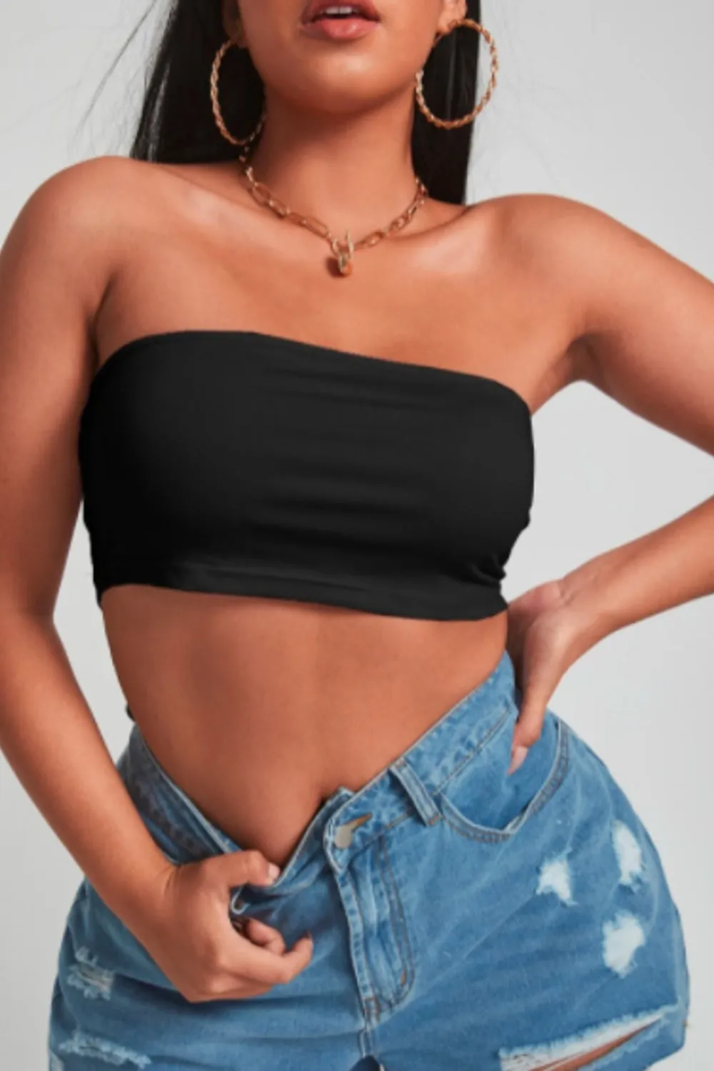 Black Basic Tube Top