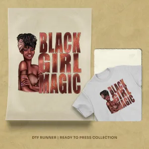 Black Girl Magic dtf transfer sheets