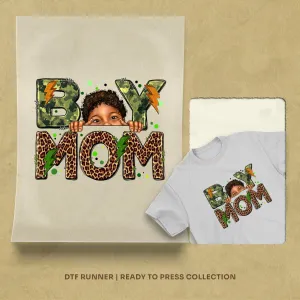 Boy Mom Black Boy dtf heat transfer