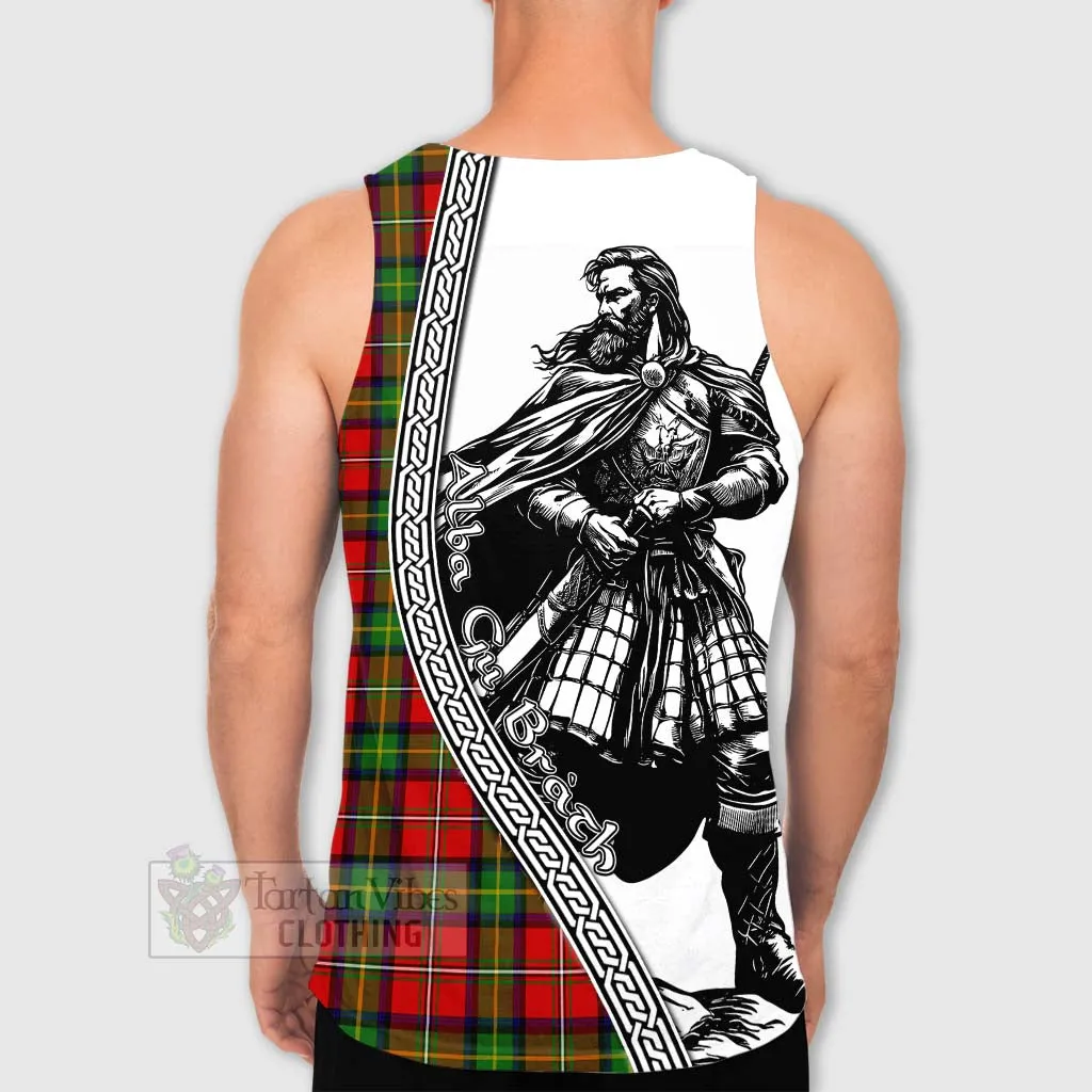 Boyd Tartan Clan Crest Men's Tank Top with Highlander Warrior Celtic Style