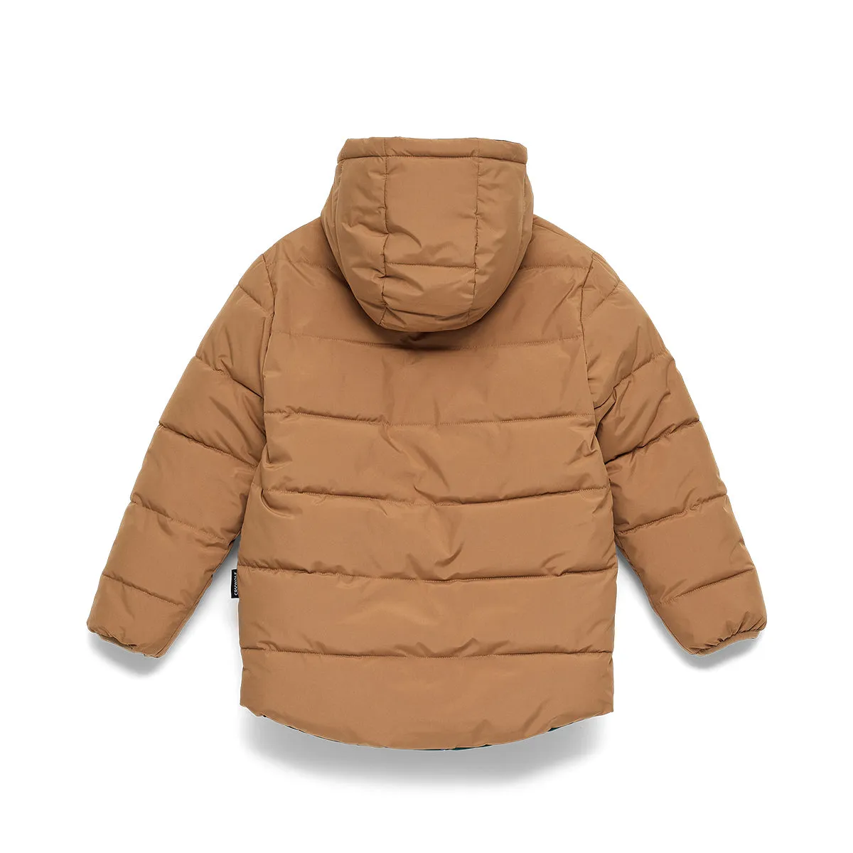 CRYWOLF REVERSIBLE ECO PUFFER TAN WOLF