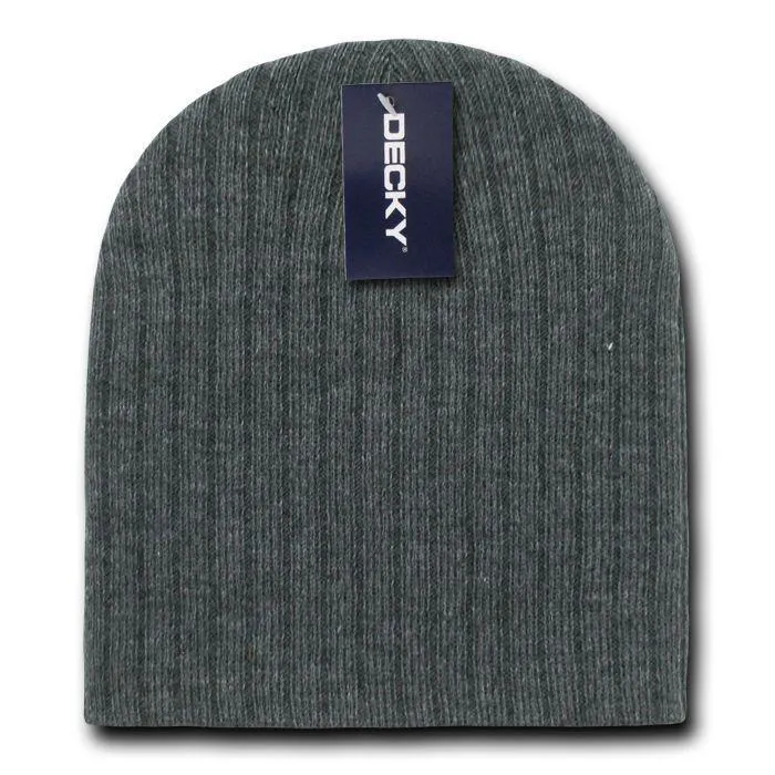 Decky Beanies Cable Knit Soft Ski Warm Winter Caps Hats Unisex Mens Womens