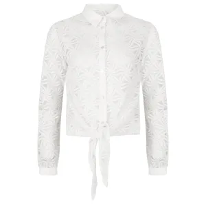 Esqualo - Knotted Lace Blouse