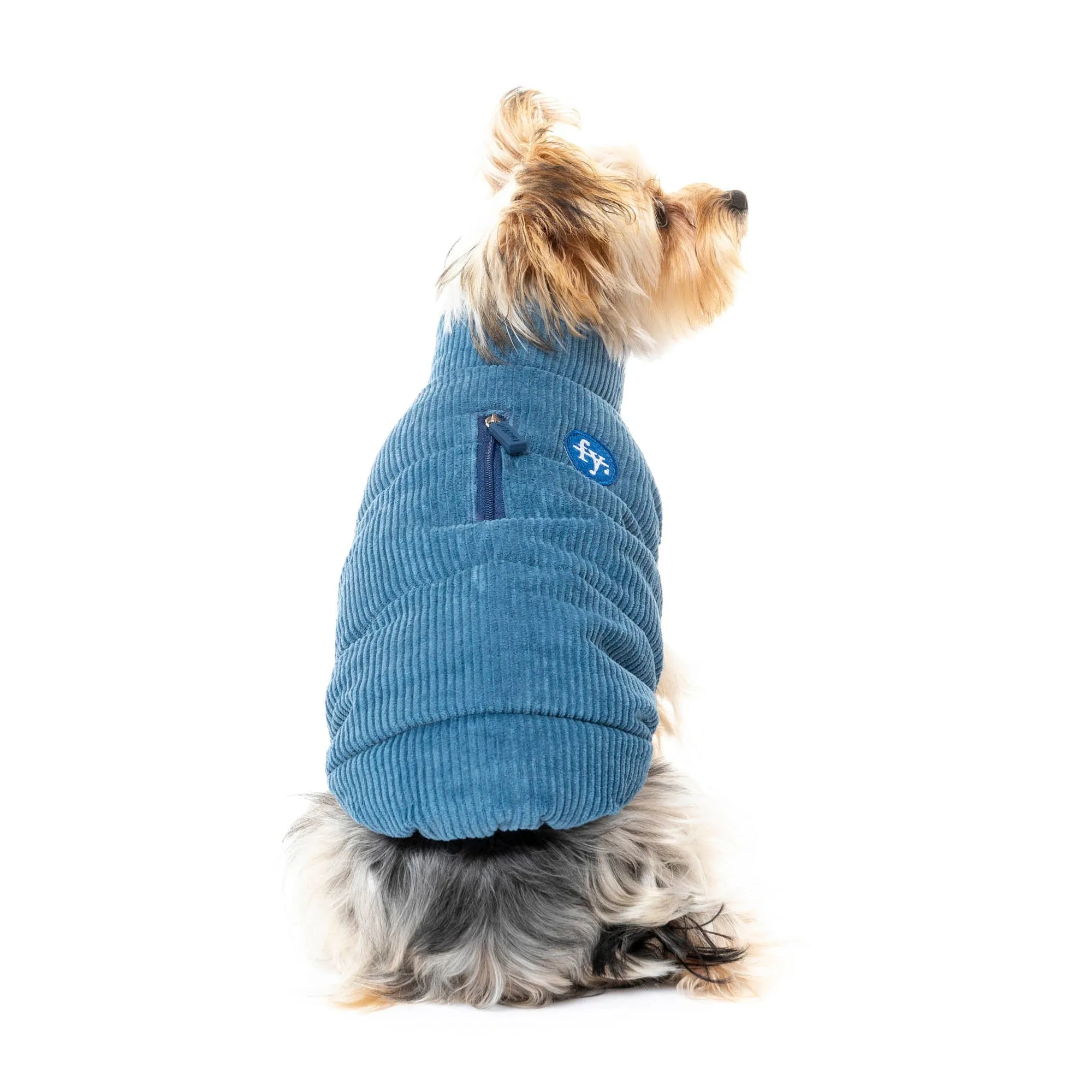 FuzzYard Apparel Mosman Dog Puffer Jacket Blue Size 2 XSmall***