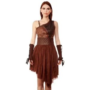 Gisella Steampunk Asymmetrical Dress