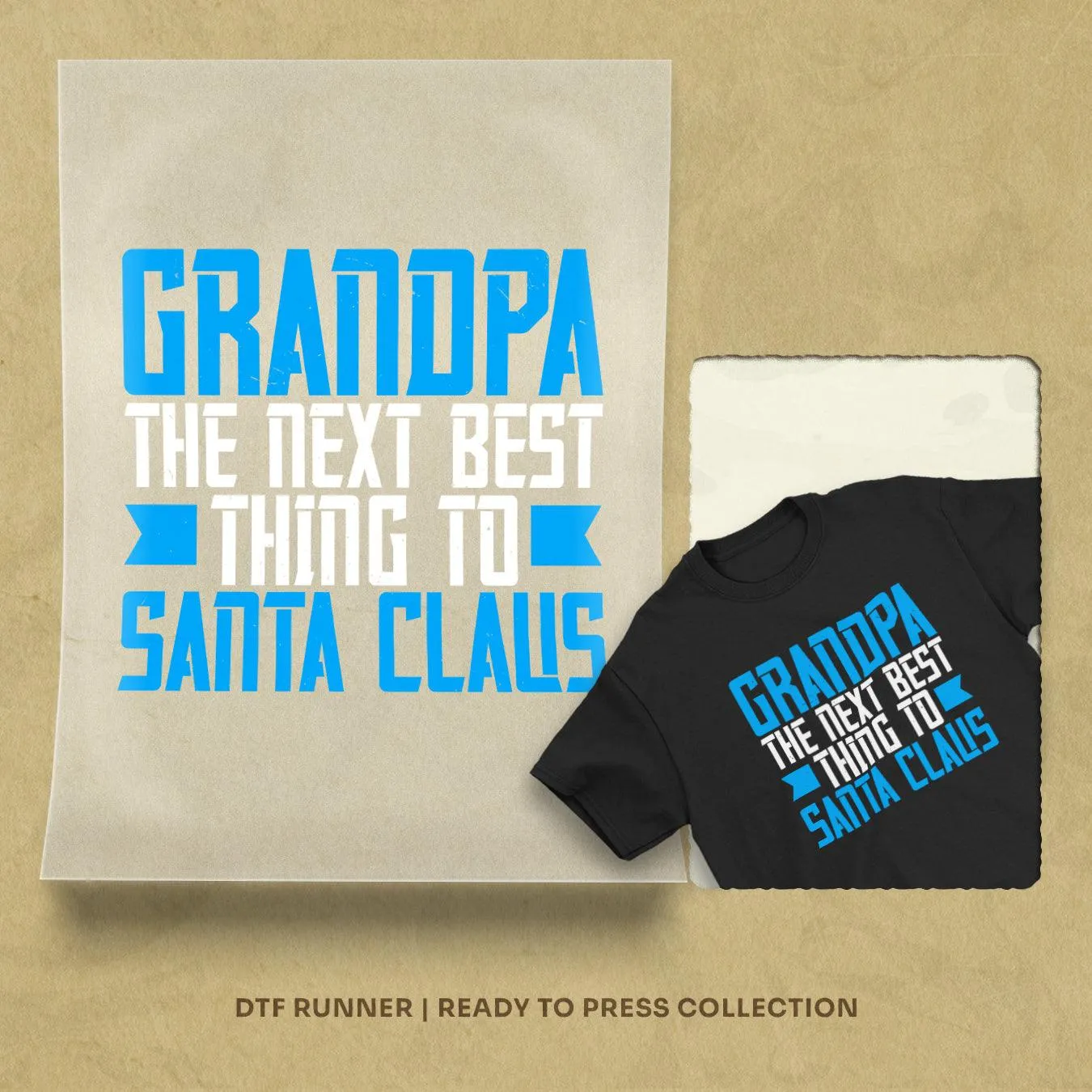 Grandpa Santa Claus Dtf Prints