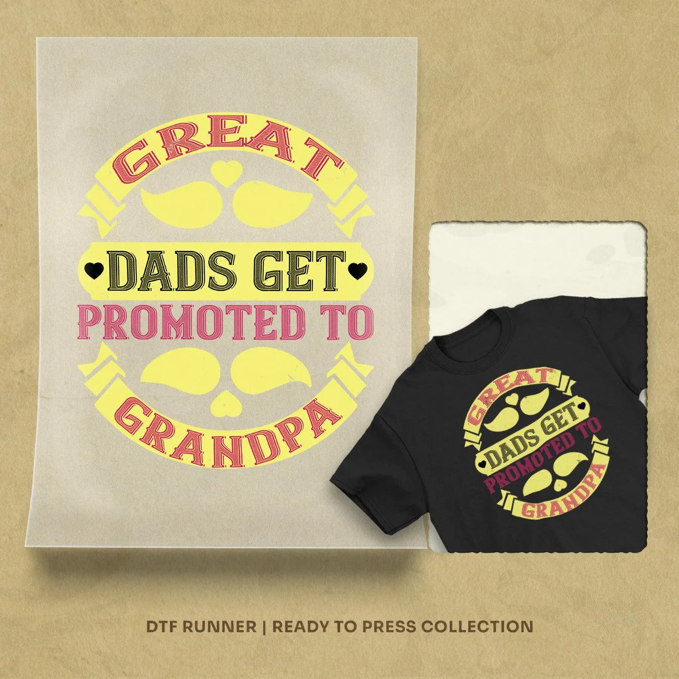 Great Dads Get Promoted To Grandpa-2 Dtf Prints