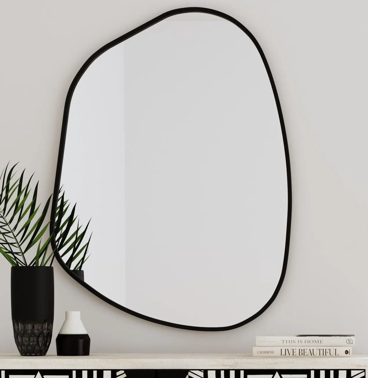 Karaniya - Wall Mirror - Black