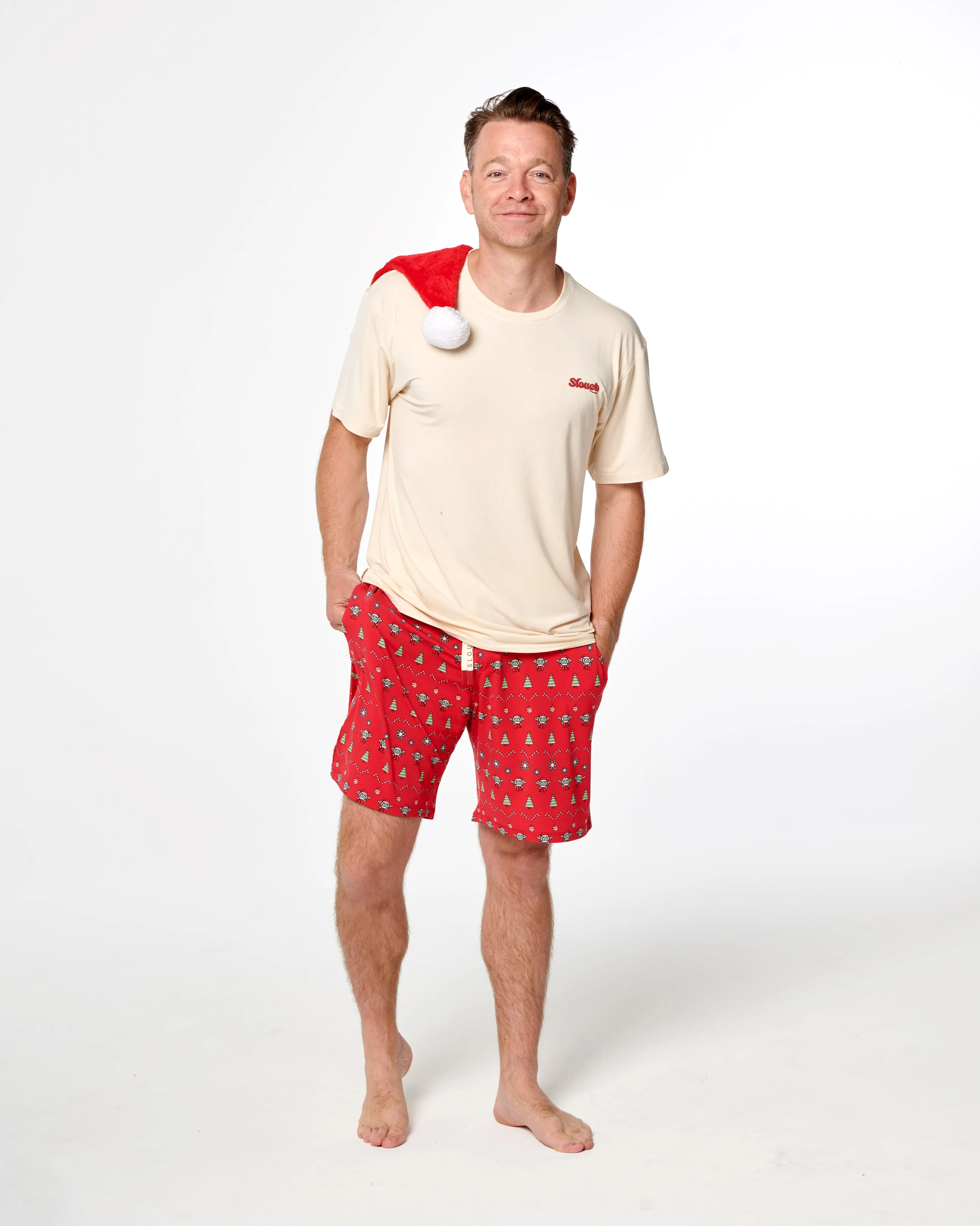 Men's Christmas Slouch Shorts