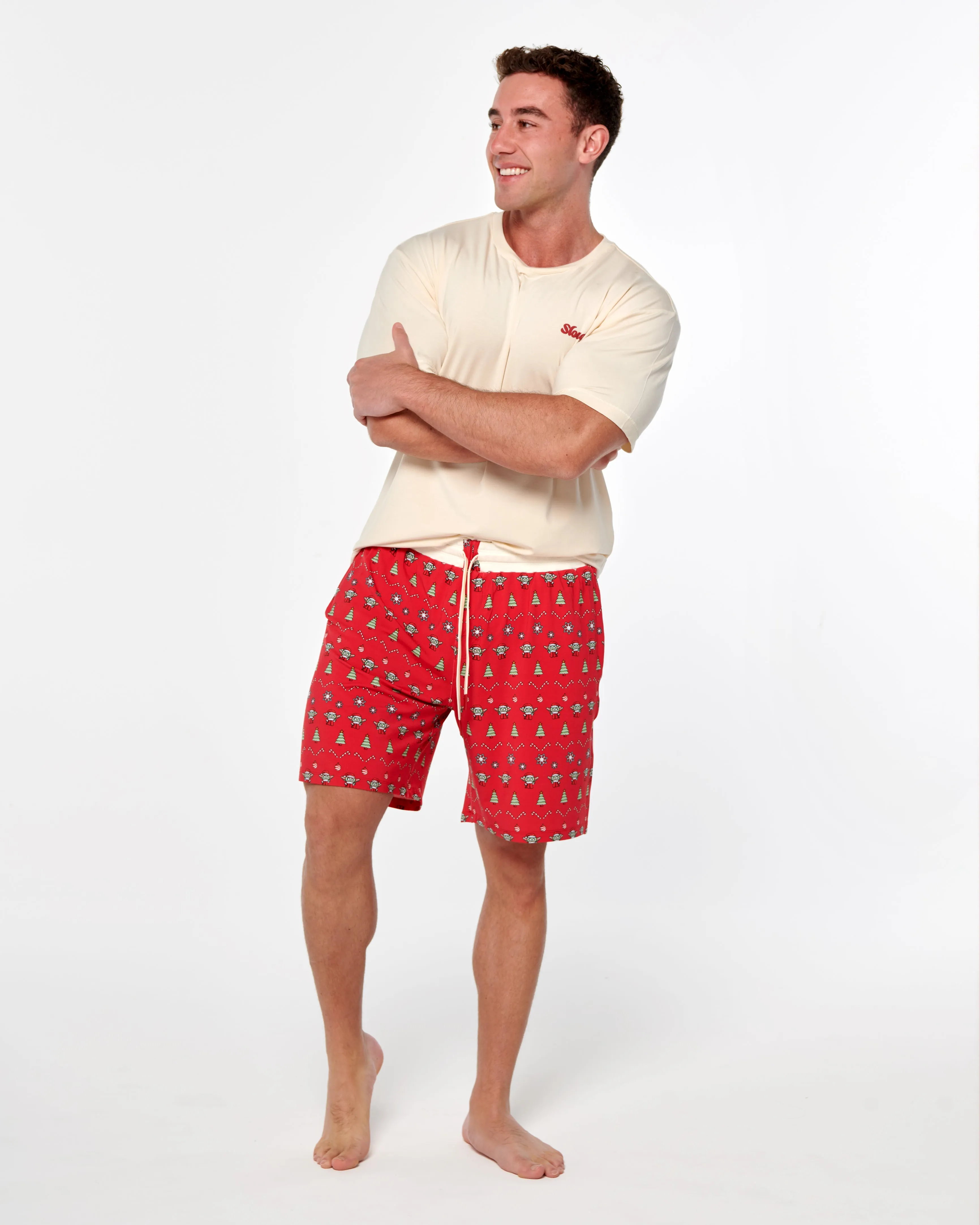 Men's Christmas Slouch Shorts