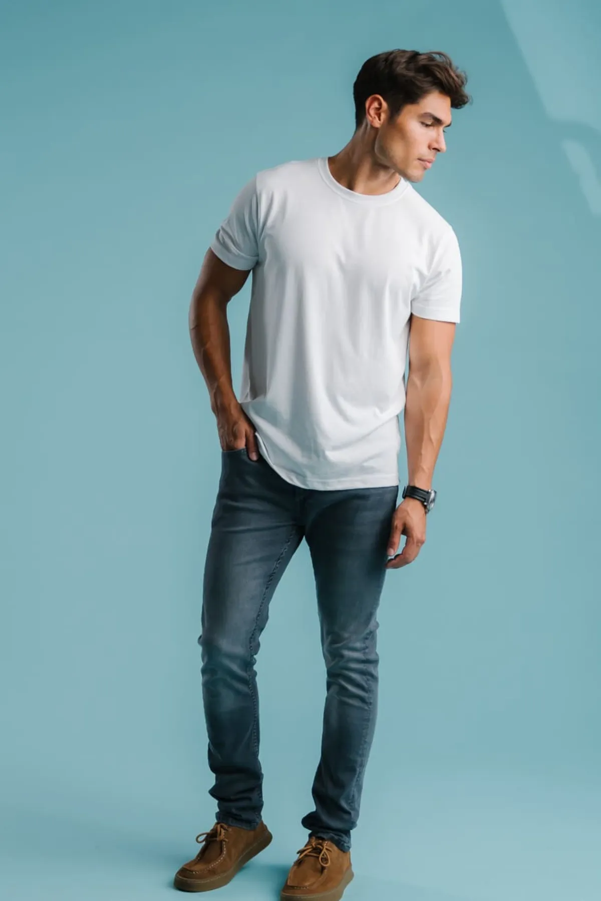 Performance Jeans (Slim) - Grey Denim