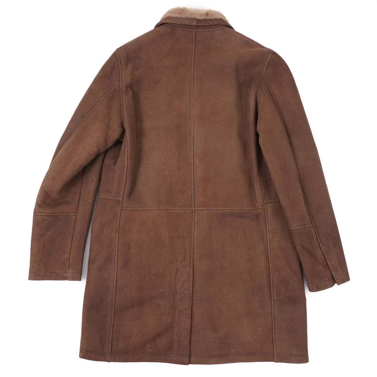 Rifugio Plush Shearling Leather Overcoat