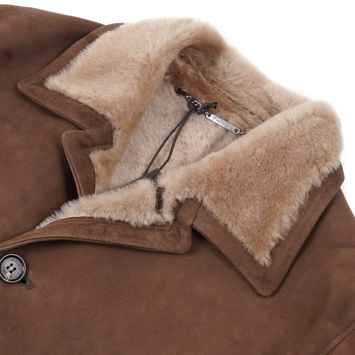 Rifugio Plush Shearling Leather Overcoat