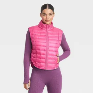 Women's Quilted Puffer Vest - JoyLab Black S