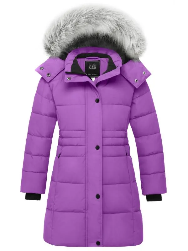 ZSHOW Girls' Long Winter Parka Coat