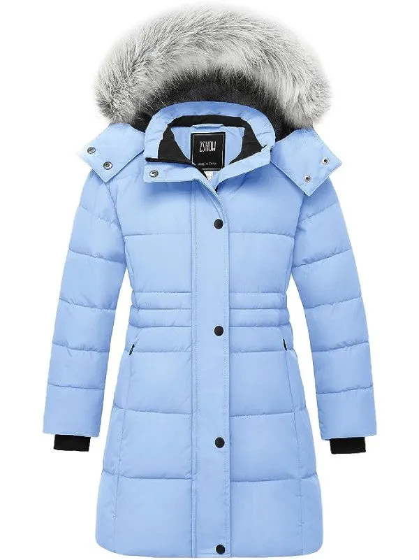 ZSHOW Girls' Long Winter Parka Coat