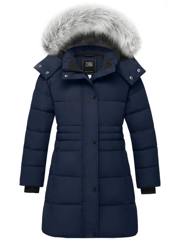 ZSHOW Girls' Long Winter Parka Coat